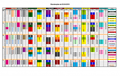 Stundenplan SS 18 ab 05.04.18